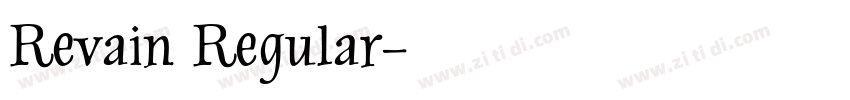 Revain Regular字体转换